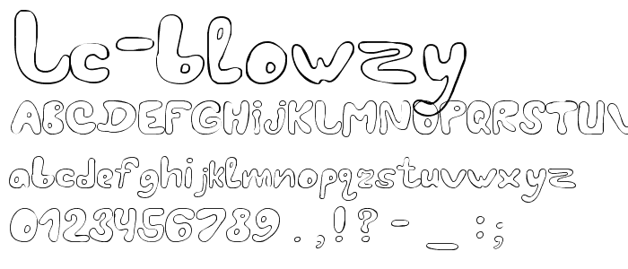 LC Blowzy font