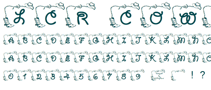 LCR Cowboy s Rest font