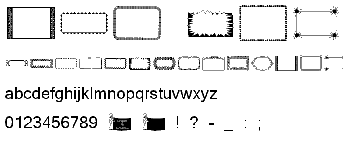 LCR Fun Frames II font