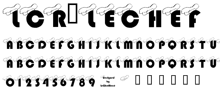 LCR LeChef font