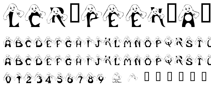 LCR Peek A Boo font