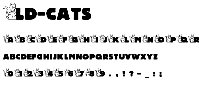 LD Cats font