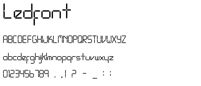 LEDFont font
