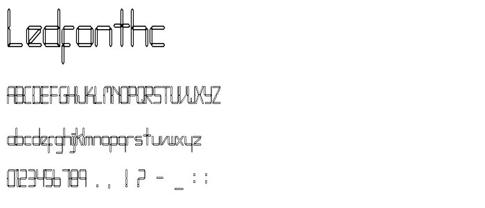 LEDFontHC font