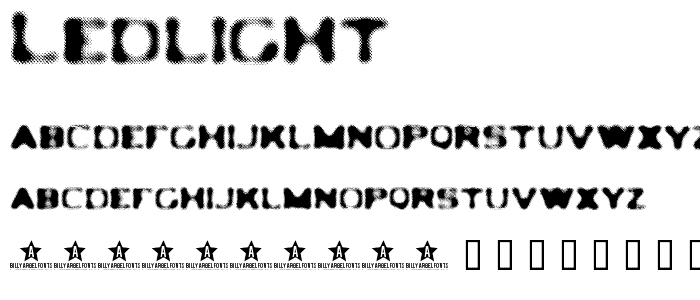 LEDLIGHT font