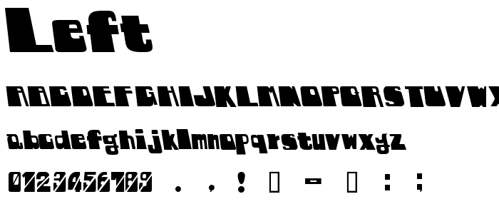 LEFt font