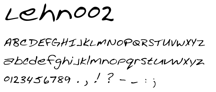 LEHN002 font