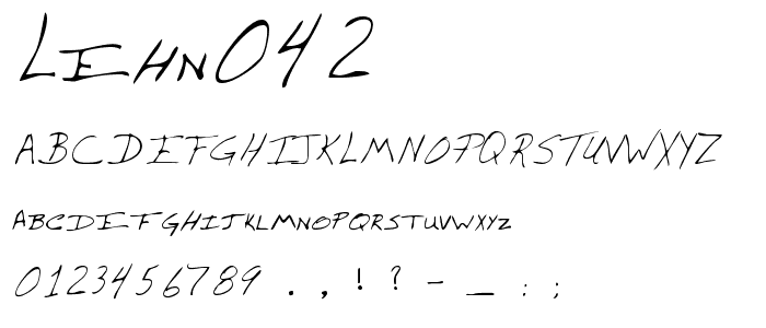 LEHN042 font