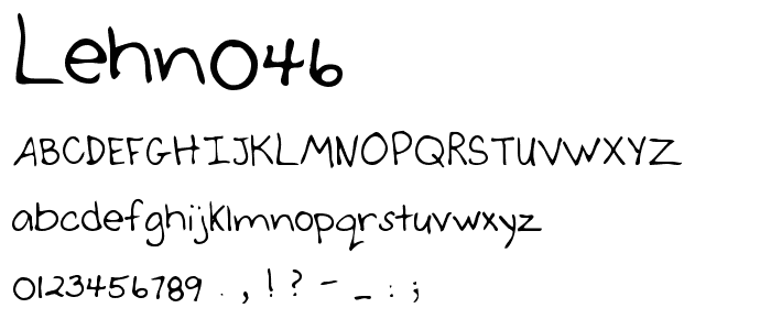 LEHN046 font