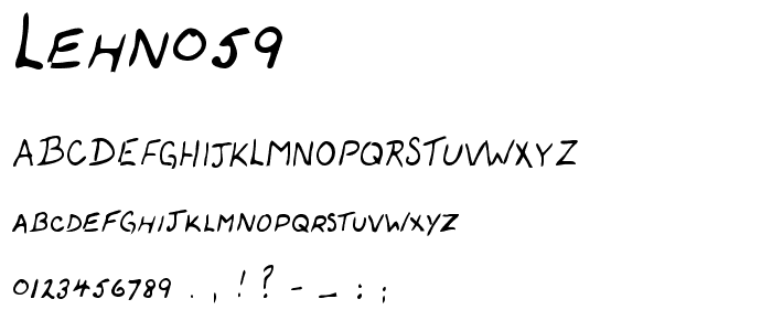 LEHN059 font