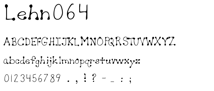 LEHN064 font