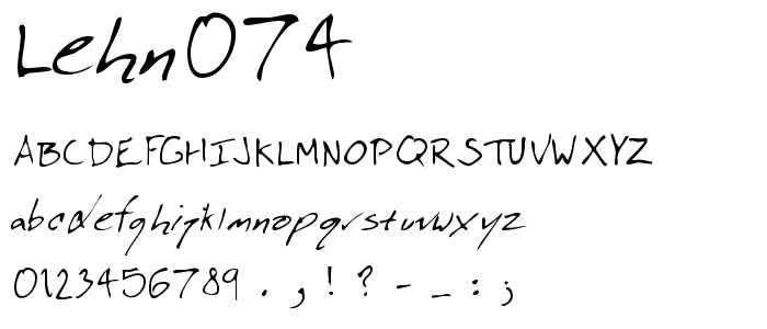 LEHN074 font