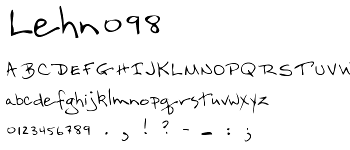 LEHN098 font