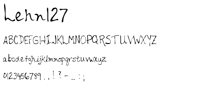 LEHN127 font