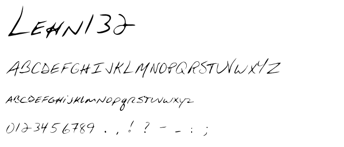 LEHN132 font