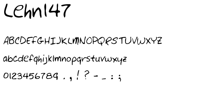 LEHN147 font