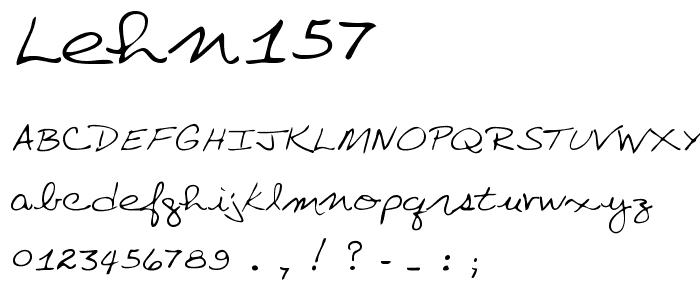 LEHN157 font