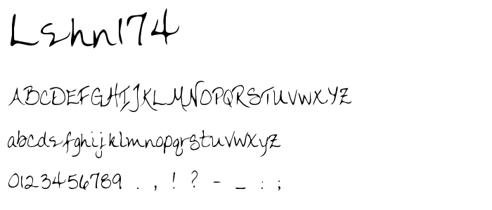 LEHN174 font