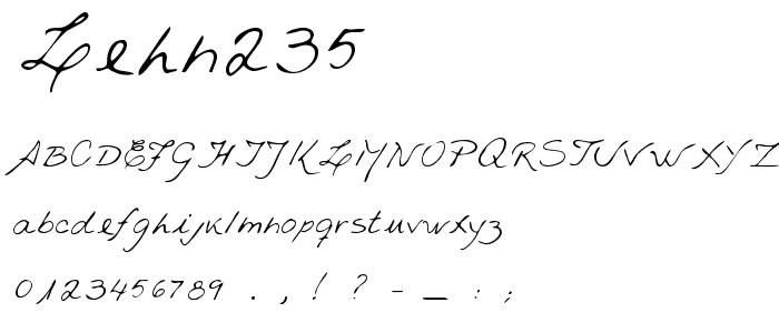 LEHN235 font