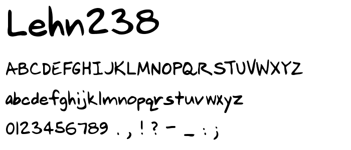 LEHN238 font