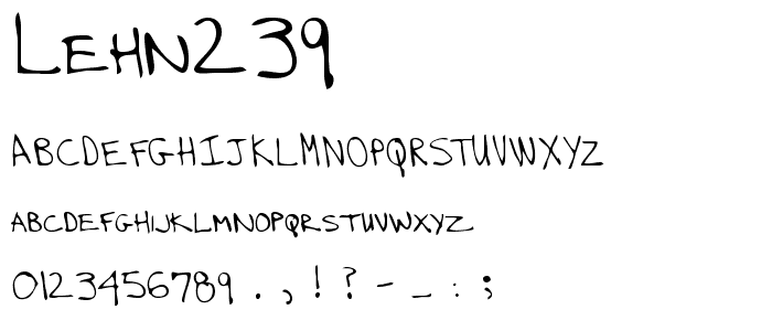 LEHN239 font