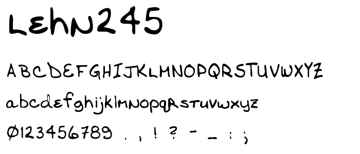 LEHN245 font