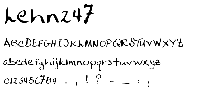 LEHN247 font