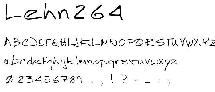 LEHN264 font