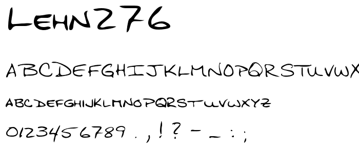 LEHN276 font