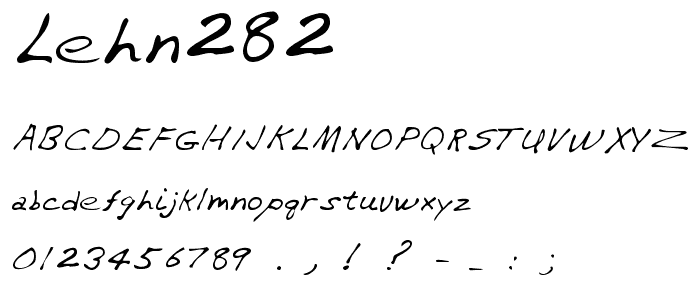 LEHN282 font