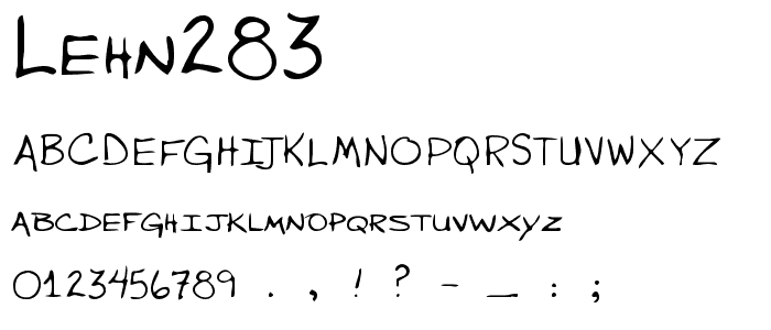 LEHN283 font