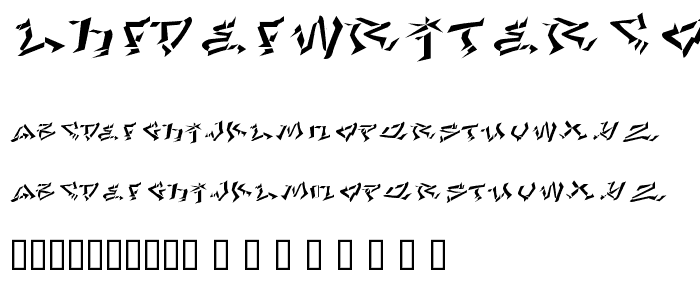 LHFdefwriterCONVEX font
