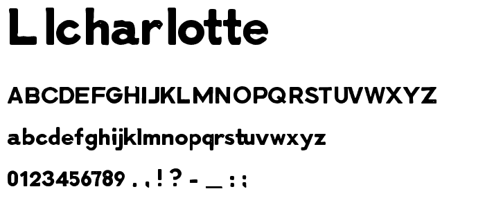 LLCharlotte font