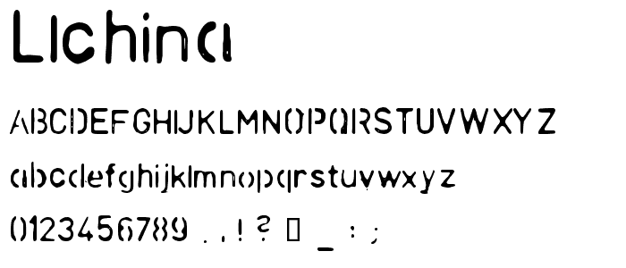 LLChina font