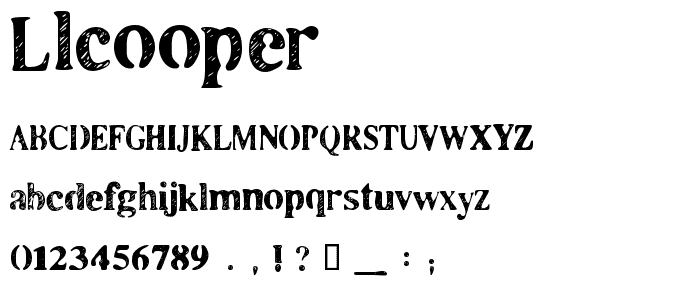 LLCooper font