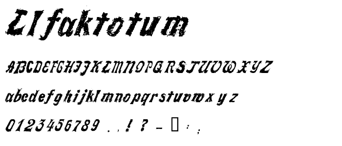 LLFaktotum font