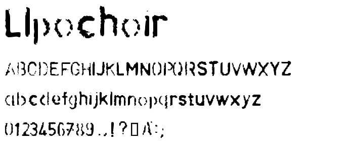 LLPochoir font