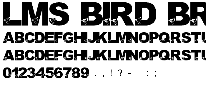 LMS Bird Brain font
