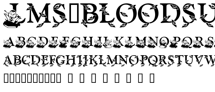 LMS Bloodsucker Proxy font