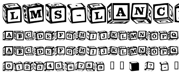 LMS Lance s Letter Blocks font