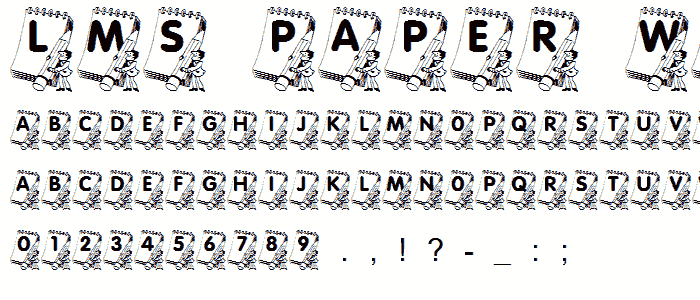 LMS Paper Work font