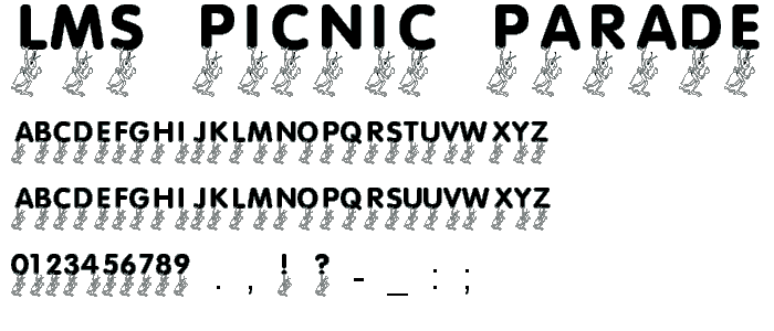 LMS Picnic Parade font