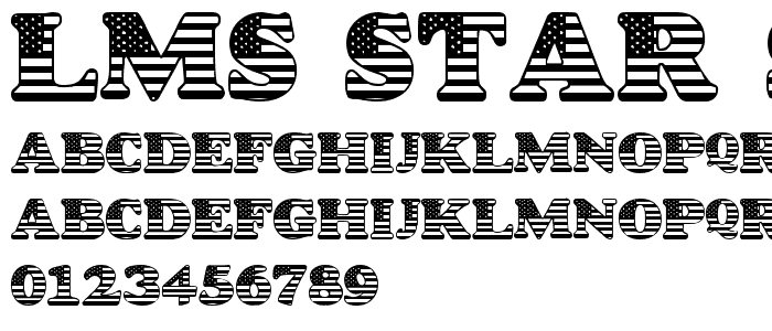 LMS Star Spangled font