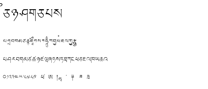 LTibetan font