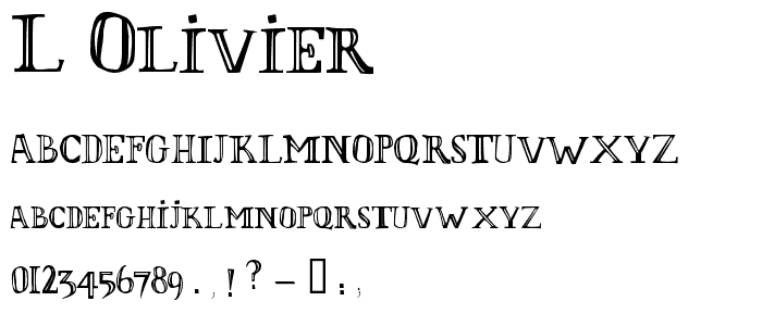 L_Olivier font