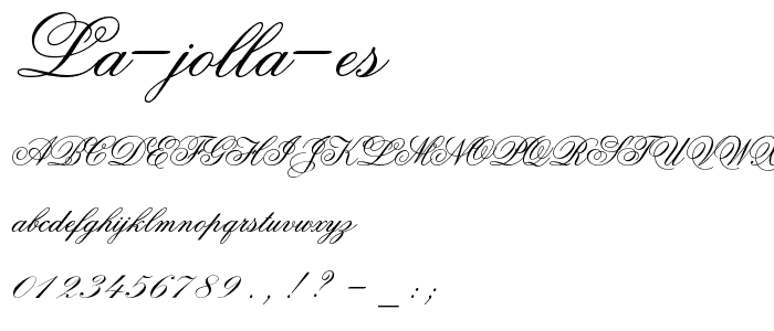 La Jolla ES font