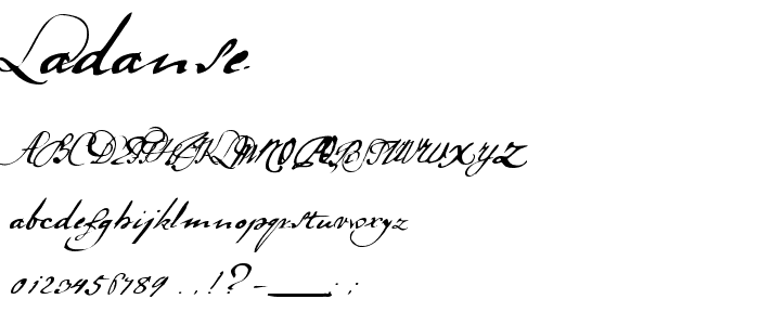 LaDanse font