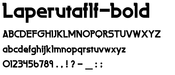 LaPerutaFLF Bold font