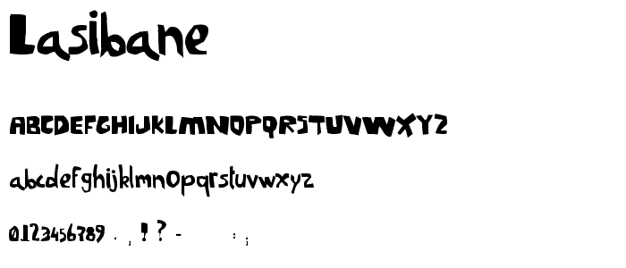 LaSibane font