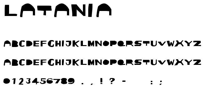 LaTania font